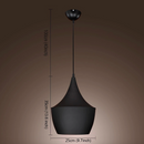 Mika Black Ceiling Pendant - Final Sale-Letifly Lights and Decor