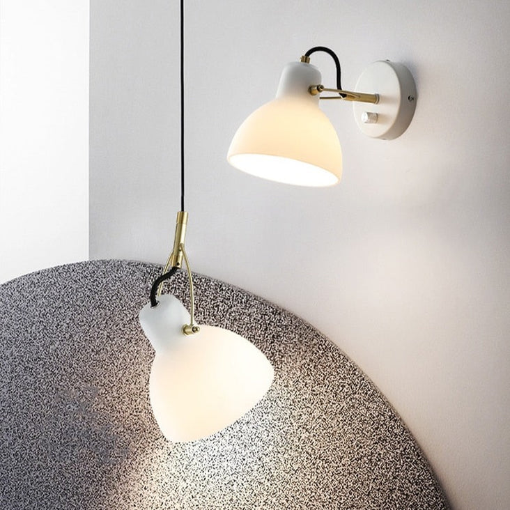 Moderne Glas-LED-Wandleuchte Misty