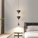 geometric double cone pendant lamp modern look elegant contemporary pendant light