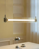 Sleek Horizon Linear Glass Pendant-Letifly Lights and Decor