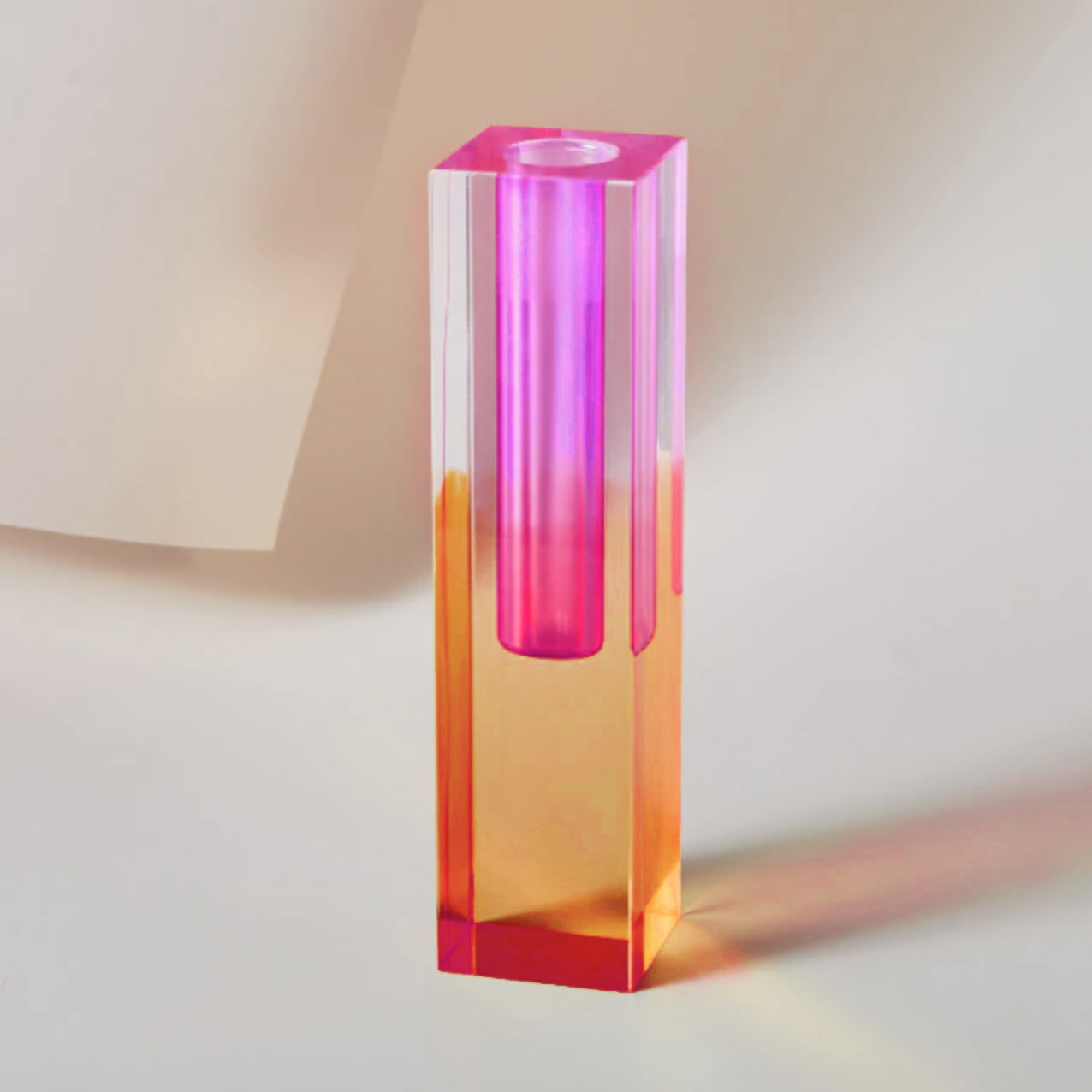 Modern Prism Acrylic Vase & Desktop Organizer-Letifly Lights and Decor