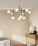 Modular Italian Chrome LED Chandelier