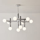 Modular Italian Chrome LED Chandelier