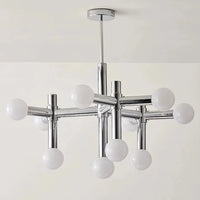 Modular Italian Chrome LED Chandelier
