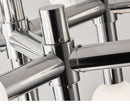 Modular Italian Chrome LED Chandelier