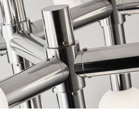 Modular Italian Chrome LED Chandelier