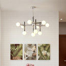 Modular Italian Chrome LED Chandelier