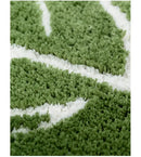 plush monstera bathroom rug anti skid bath mat leaf print