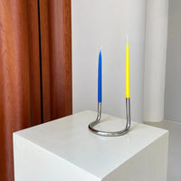Morphed U Double Candle Holder-Letifly Lights and Decor