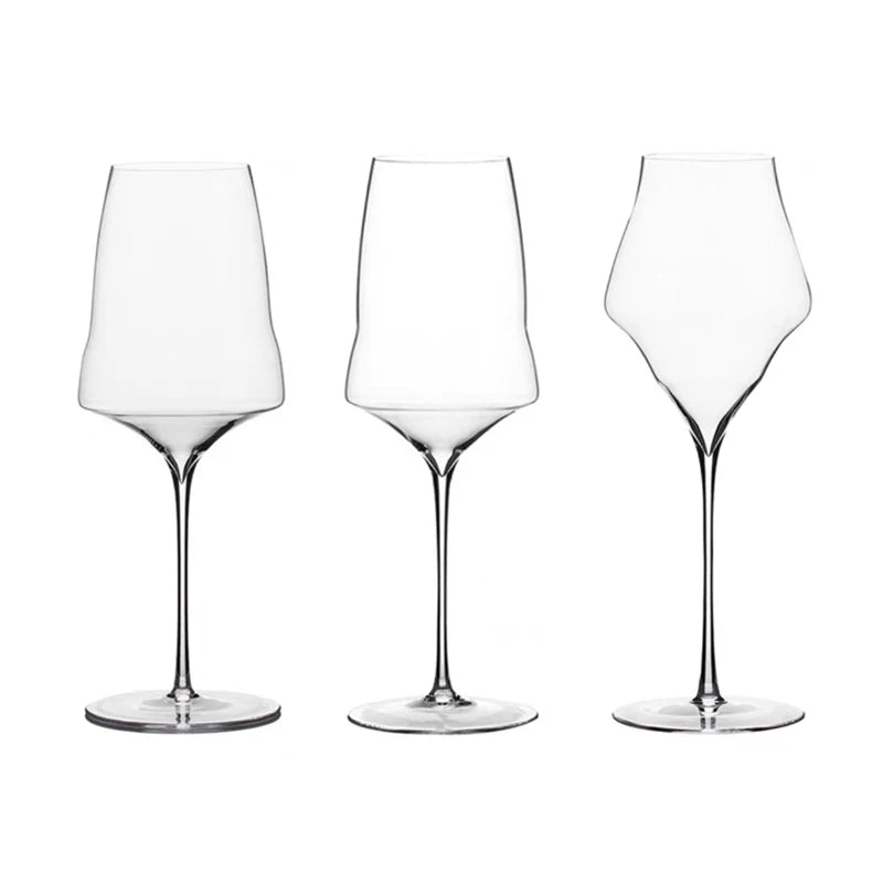 Mouth Blown Crystal Wine Glass Set-Letifly Lights and Decor
