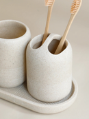 Stone  luxury 5 piece bathroom accessory set