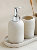 Stone  luxury 5 piece bathroom accessory set