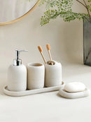 Stone  luxury 5 piece bathroom accessory set