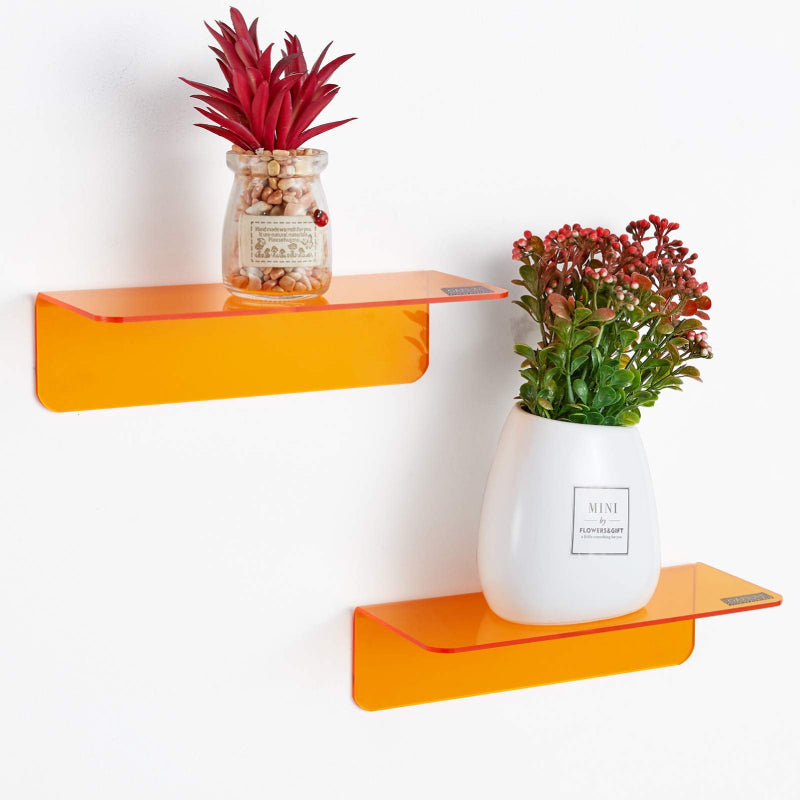 Neon Acrylic Floating Wall Shelve