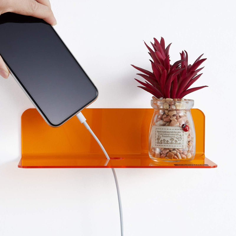 Neon Acrylic Floating Wall Shelve