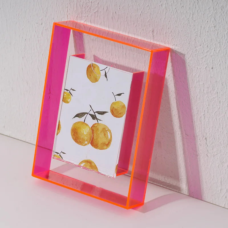 Neon Dreams Acrylic Picture Frame-Letifly Lights and Decor