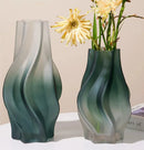 Luxury Nordic Minimalist Style Frosting Glass Vase Classic Home Living Room Decoration Stand For Flowers Decorative Vases Modern-Letifly Lights and Decor