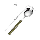 Stainless steel cutlery with acrylic handles - creative Western-style steak cutlery and dessert spoons-Letifly Lights and Decor