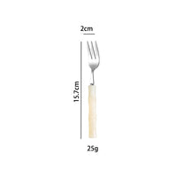 Stainless steel cutlery with acrylic handles - creative Western-style steak cutlery and dessert spoons-Letifly Lights and Decor