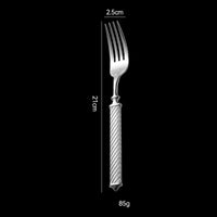 Roman Rope 304 Stainless Steel Cutlery Set Hotel Western-Style Cutlery High-End Heavy Feel Steak Knife-Letifly Lights and Decor