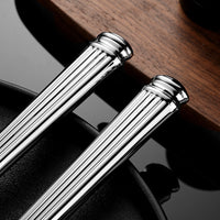 304 Stainless Steel Forged High-Quality Roman Column Western Tableware High-End Western Restaurant Hotel Table Knife, Fork, Spoon, Tea Spoon-Letifly Lights and Decor