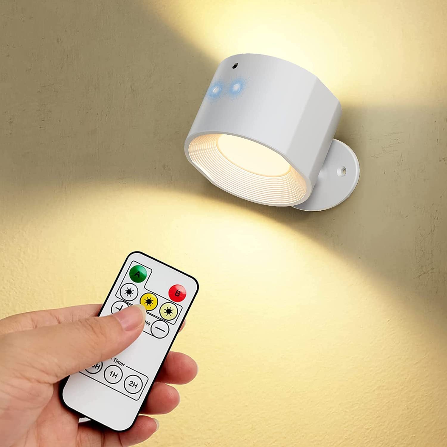 MagnoGlow LED Wall Lamp – Rechargeable, Detachable, Stick-On & Remote-Controlled-Letifly Lights and Decor