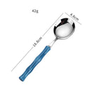 Stainless steel cutlery with acrylic handles - creative Western-style steak cutlery and dessert spoons-Letifly Lights and Decor