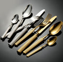 Roman Rope 304 Stainless Steel Cutlery Set Hotel Western-Style Cutlery High-End Heavy Feel Steak Knife-Letifly Lights and Decor