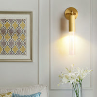 Ripple Drop Tube Wall Lamp-Letifly Lights and Decor
