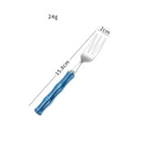 Stainless steel cutlery with acrylic handles - creative Western-style steak cutlery and dessert spoons-Letifly Lights and Decor