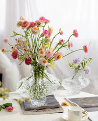 Luxury Nordic Minimalist Style Frosting Glass Vase Classic Home Living Room Decoration Stand For Flowers Decorative Vases Modern-Letifly Lights and Decor