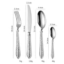 High-End European-Style 304 Forged Hotel Stainless Steel Cutlery Knife, Fork, Spoon, Western Cutlery Steak Knife, Fork, Coffee Spoon, Fork-Letifly Lights and Decor