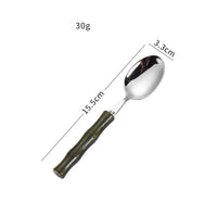 Stainless steel cutlery with acrylic handles - creative Western-style steak cutlery and dessert spoons-Letifly Lights and Decor