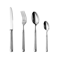 304 Stainless Steel Forged High-Quality Roman Column Western Tableware High-End Western Restaurant Hotel Table Knife, Fork, Spoon, Tea Spoon-Letifly Lights and Decor