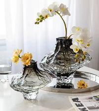 Luxury Nordic Minimalist Style Frosting Glass Vase Classic Home Living Room Decoration Stand For Flowers Decorative Vases Modern-Letifly Lights and Decor