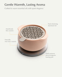 Jun Self-heating Diffuser Set - Rosy Apricot-Letifly Lights and Decor