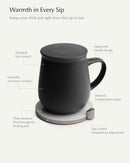 Ui Self-heating Mug Set - Inkstone Black-Letifly Lights and Decor