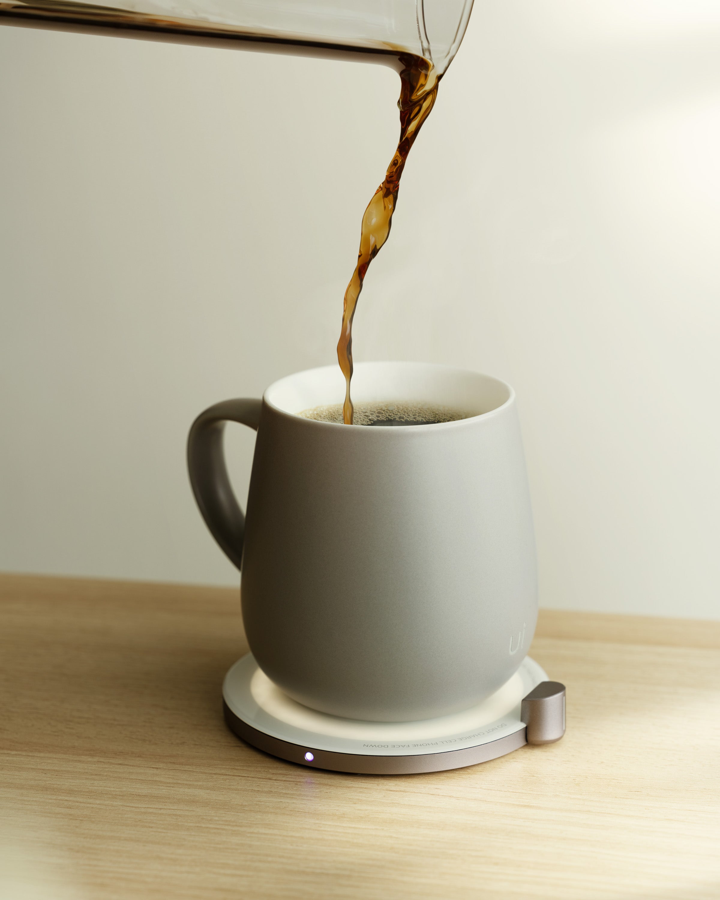 Ui Self-heating Mug Set - Soft Gray