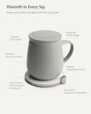 Ui Self-heating Mug Set - Soft Gray-Letifly Lights and Decor