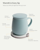 Ui Self-heating Mug Set - Moonmist Blue-Letifly Lights and Decor