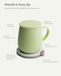 Ui Self-heating Mug Set - Verde Green-Letifly Lights and Decor
