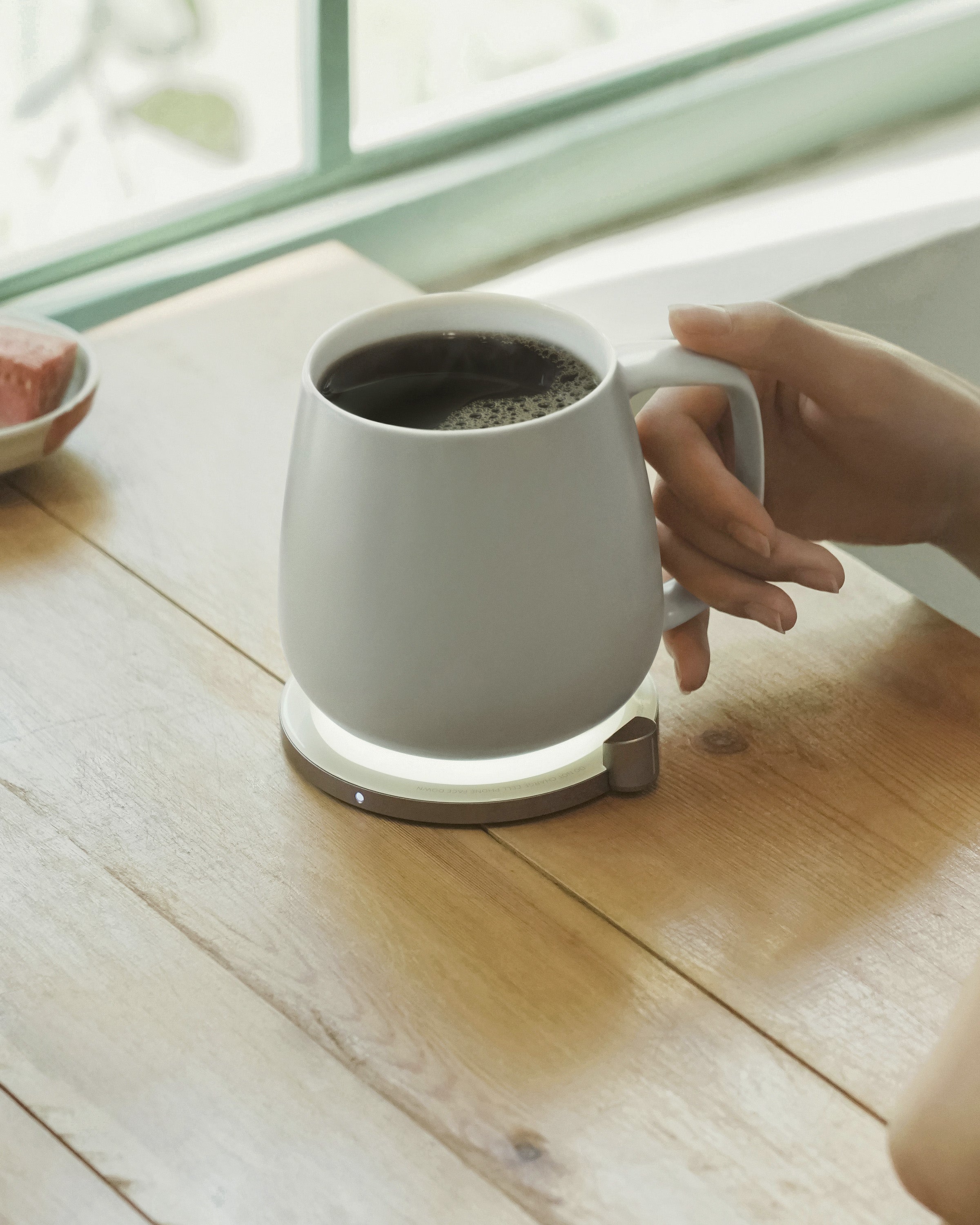Ui+ Self-heating Mug Set - Soft Gray