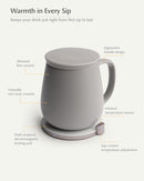 Ui+ Self-heating Mug Set - Soft Gray-Letifly Lights and Decor