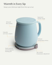Ui+ Self-heating Mug Set - Moonmist Blue-Letifly Lights and Decor