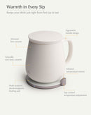 Ui+ Self-heating Mug Set - Jasmine White-Letifly Lights and Decor