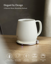Ui+ Self-heating Mug Set - Jasmine White-Letifly Lights and Decor