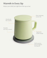 Neo Self-heating Mug Set - Verde Green-Letifly Lights and Decor