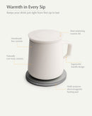 Neo Self-heating Mug Set - Jasmine White-Letifly Lights and Decor