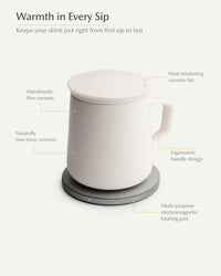 Neo Self-heating Mug Set - Jasmine White-Letifly Lights and Decor