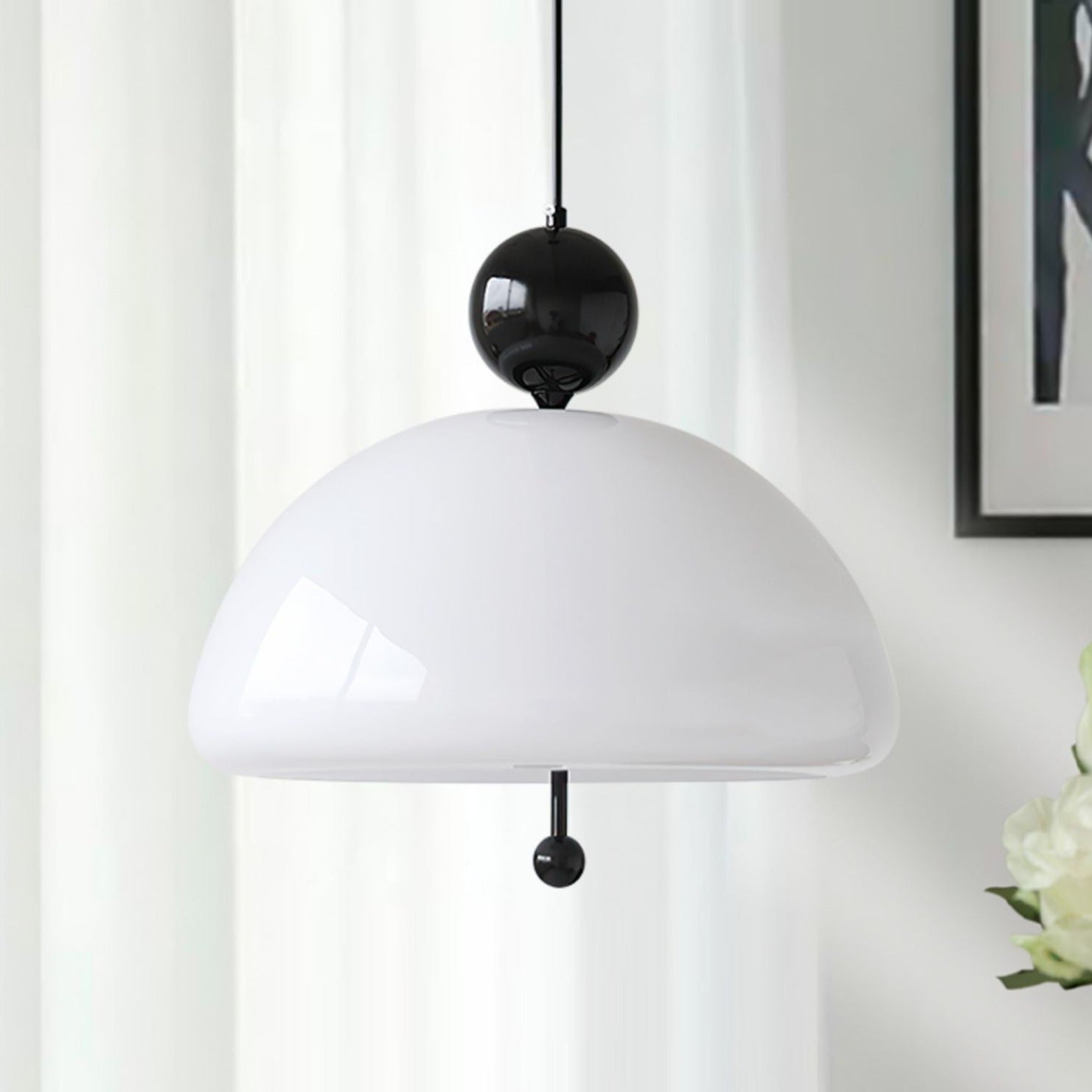 Olivia Vintage Bell Glass LED Pendant Lamp-Letifly Lights and Decor